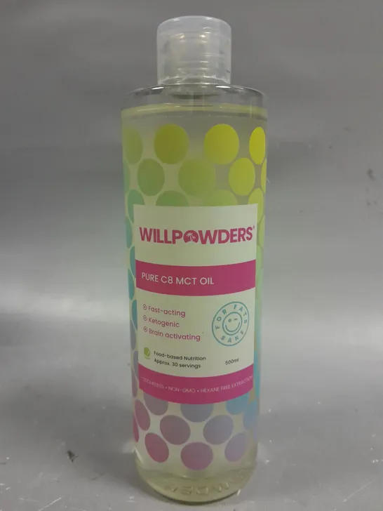 WILLPOWDERS PURE C8 MCT OIL - 500ML 