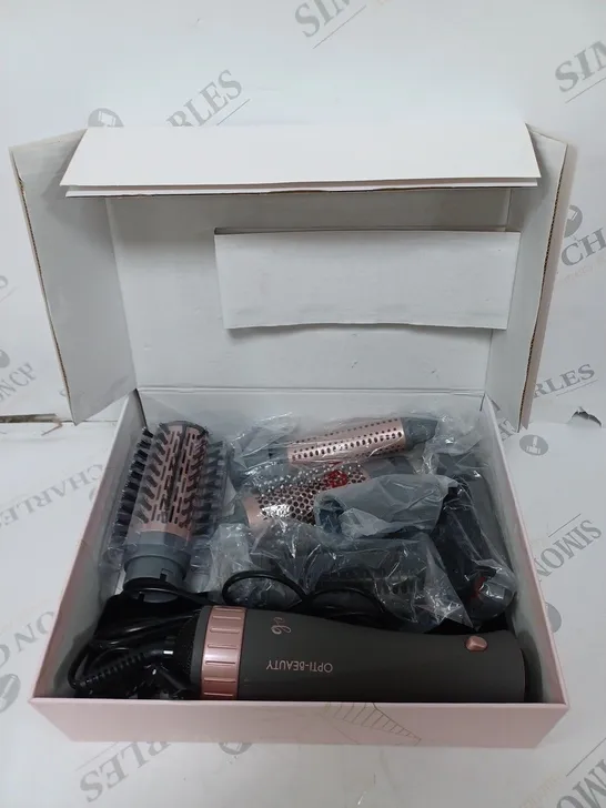 BOXED OPTI-BEAUTY HOT AIR MULTI-STYLER WITH ACCESSORIES 