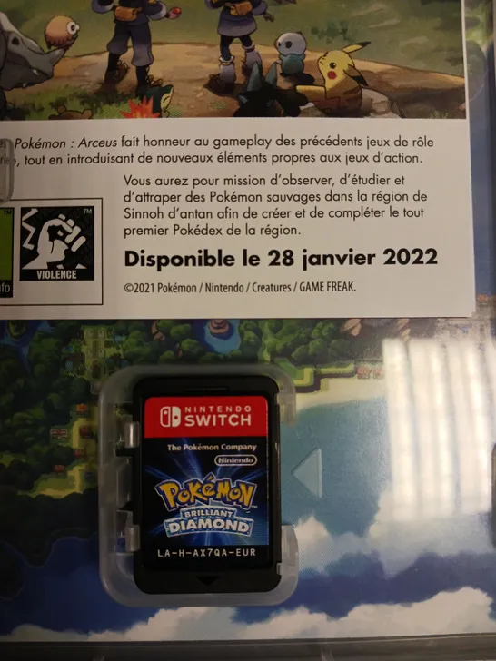 NINTENDO SWITCH POKEMON BRILLIANT DIAMOND VIDEO GAME