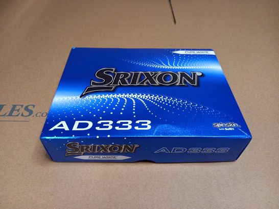 BOXED SRIXON AD333 PURE WHITE GOLF BALLS