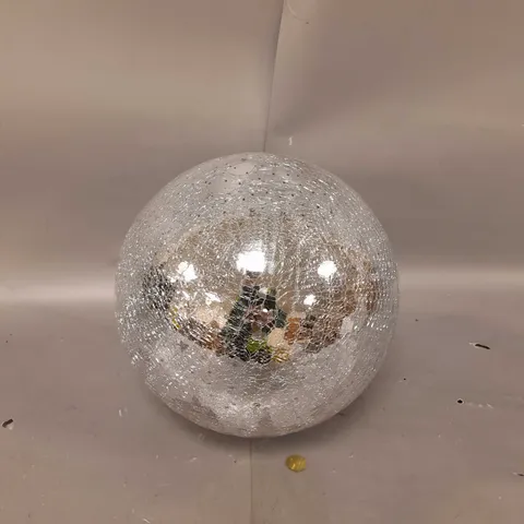 20CM BATTERY OPERATED LIT CRACKLE EFFECT BALL 