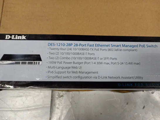 BOXED D-LINK DES-1210-28P 28-PORT POE SWITCH