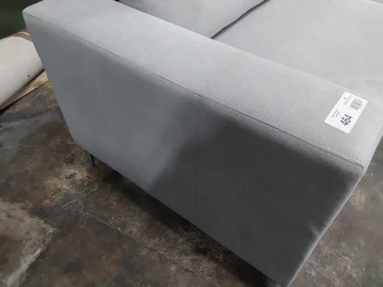 DESIGNER THREE SEATER SOFA GREY FABRIC 