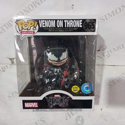 FUNKO POP DELUXE VENOM ON THRONE 965 BOBBLE-HEAD