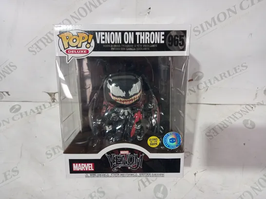 FUNKO POP DELUXE VENOM ON THRONE 965 BOBBLE-HEAD