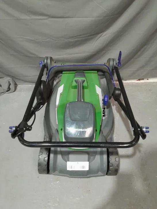 POWERBASE SELF PROPELLED CORDLESS LAWNMOWER - COLLECTION ONLY