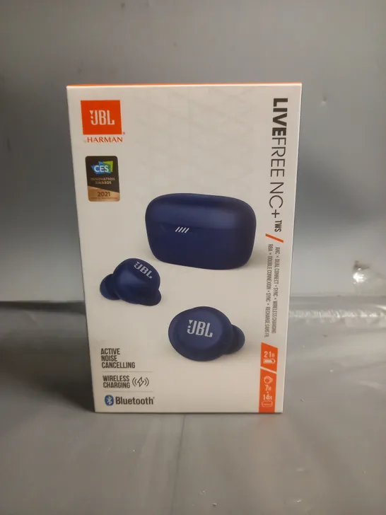 BRAND NEW JBL LIVEFREE NC+TWS EARBUDS - BLUE