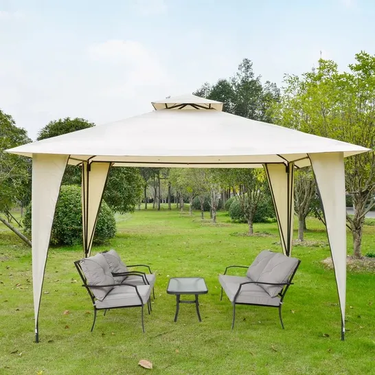 BOXED MILANNA 3.5M×3.5M STEEL PARITY TENT 