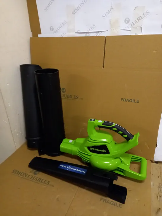 GREENWORKS LEAF BLOWER/VACUUM