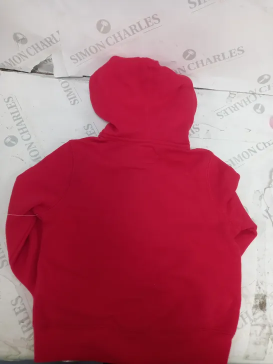 RED GAP KIDS ZIP UP HOODIE - SIZE 4 YEARS