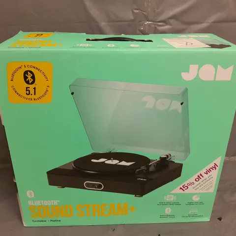 8 X BOXED JAM BLUETOOTH SOUND STREAM+ TURNTABLE- COLLECTION ONLY