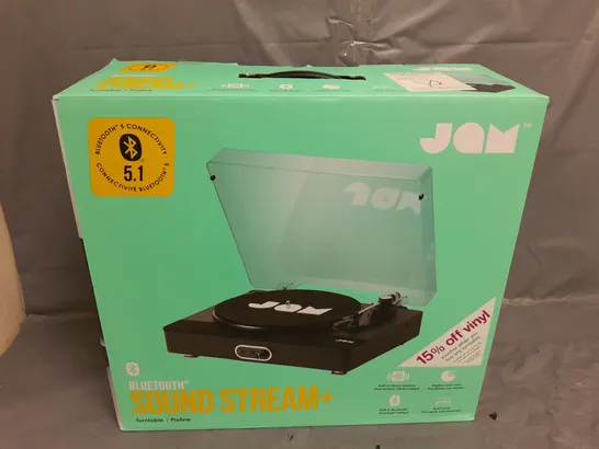 8 X BOXED JAM BLUETOOTH SOUND STREAM+ TURNTABLE- COLLECTION ONLY