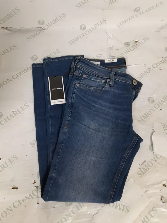 JACK&JONES SLIM FIT JEANS IN BLUE DENIM SIZE 32W