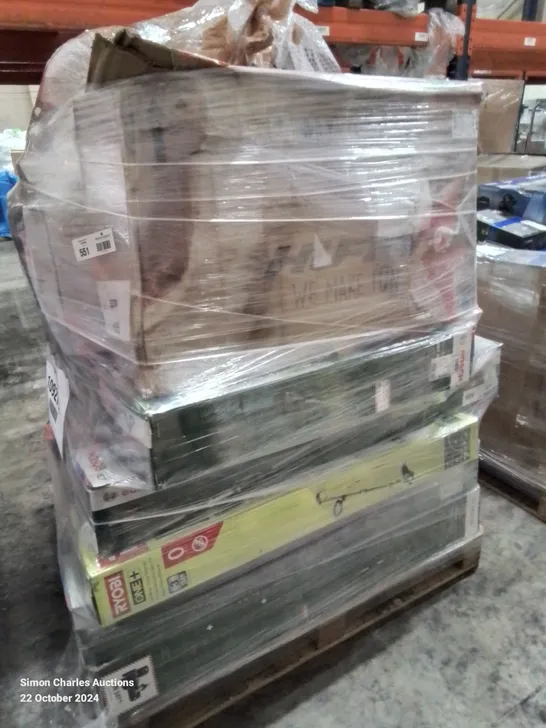 PALLET OF APPROXIMATELY 18 UNPROCESSED RAW RETURN HOUSEHOLD AND ELECTRICAL GOODS TO INCLUDE;