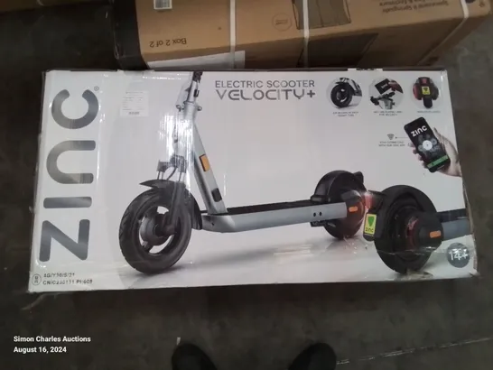 BOXED ZINC FOLDING VELOCITY+ ELECTRIC SCOOTER 500W