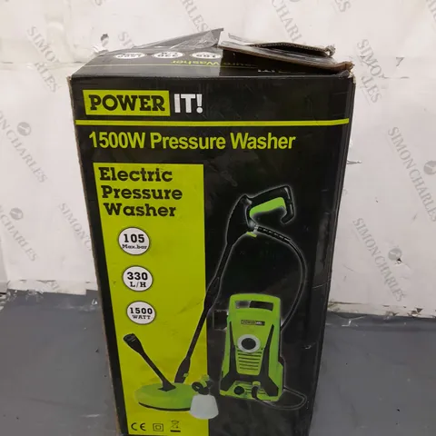 POWER IT 1500W PRESSURE WASHER 