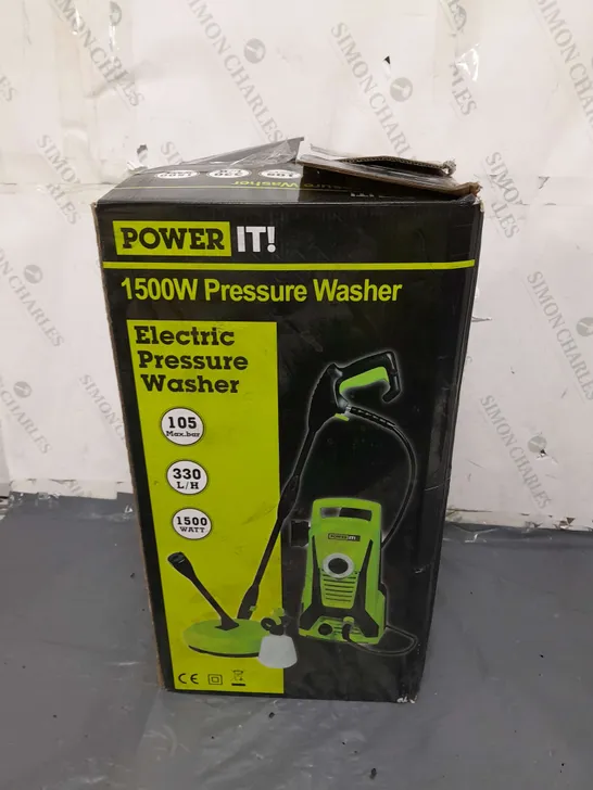 POWER IT 1500W PRESSURE WASHER 