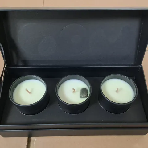 LOT OF 4 BRAND NEW GEM AURAS 3X100G SOY WAX CANDLE SETS 