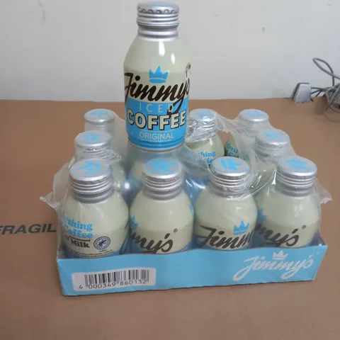 LOT OF 12 OF JIMMY'S ORIGINAL ICED COFFEE 275ML PER BOTTLE