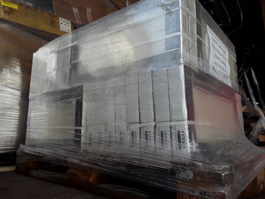 PALLET OF APPROXIMATELY 40 BOXES OF 5 30 X 60CM DECOR BLANC QUADRI TILES TOTAL COVERAGE OF APPROXIMATELY 36 SQUARE METERS