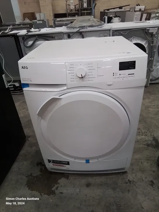 AEG 7000 SERIES 8KG HEAT PUMP CONDENSER TUMBLE DRYER-COLLECTION ONLY-