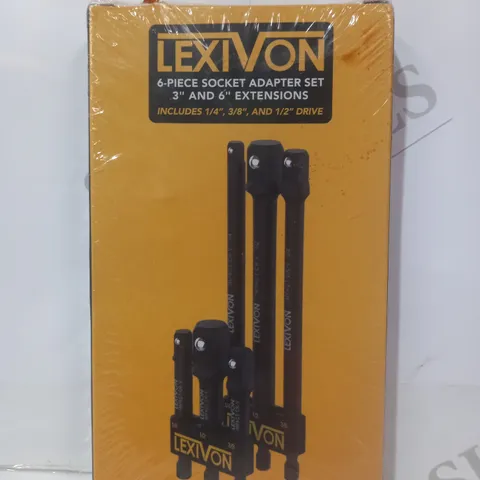 BOXED LEXIVON LX-105 6 PIECE SOCKET ADAPTER SET