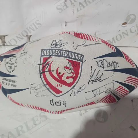 GLOUCESTER RUGBY SIGNED SUPPORTER BALL SIZE 5