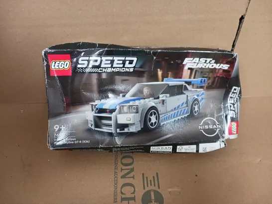 BOXED LEGO SPEED CHAMPION FAST AND FURIOUS - 2 FAST 2 FURIOUS NISSAN SKYLINE GT-R - 76917 RRP £20.5