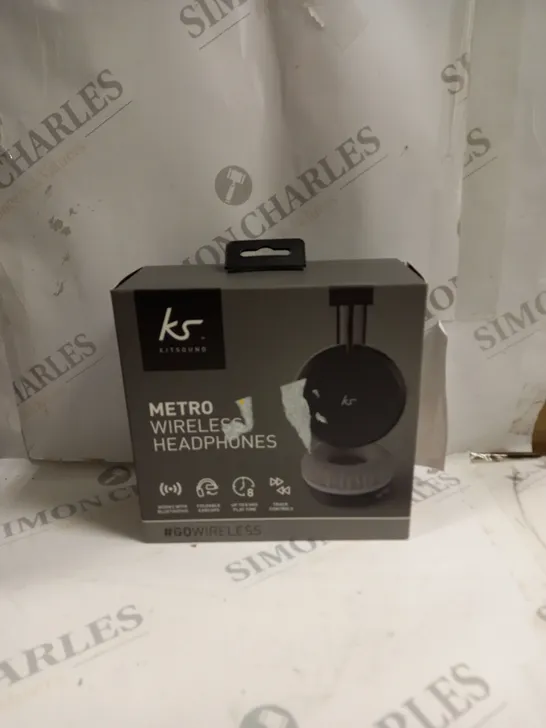 10 X BOXED KITSOUND METRO WIRELESS HEADPHONES 