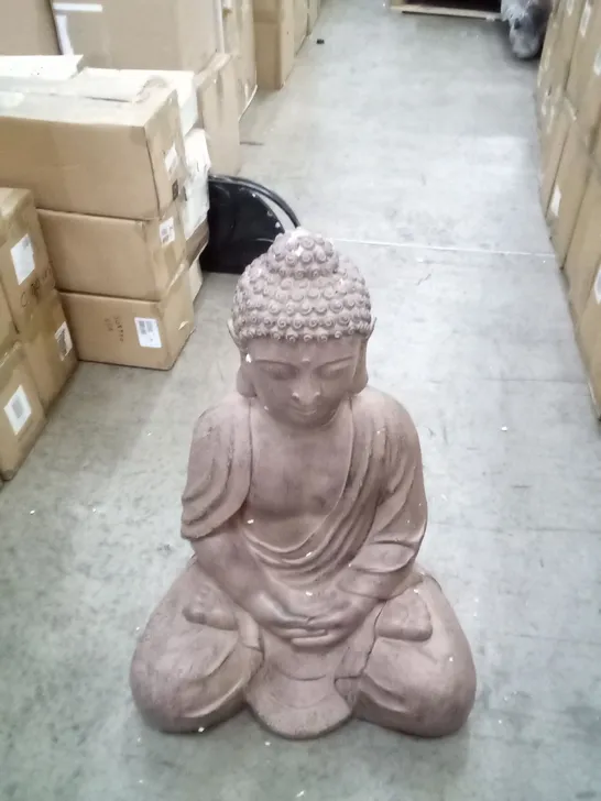 BOXED LARGE SITTING BUDHA FIGURE