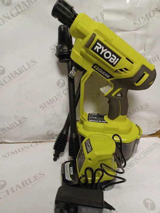 RYOBI 18V ONE+ CORDLESS EZCLEAN POWER WASHER