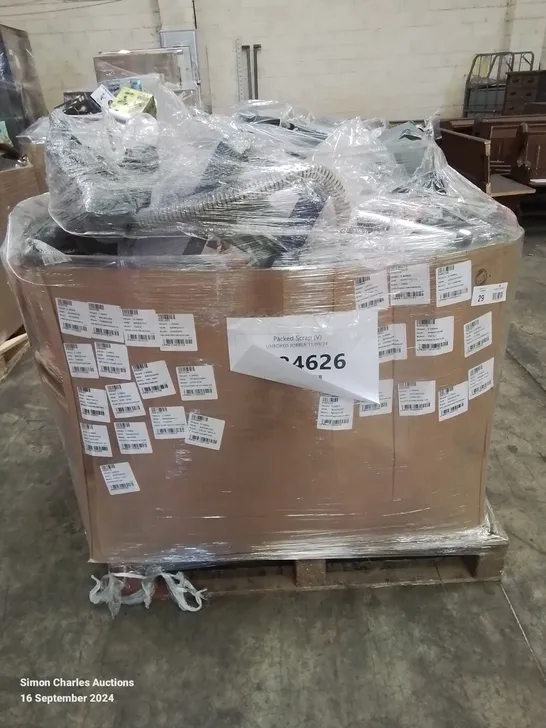 PALLET OF APPROXIMATELY 28 UNPROCESSED RAW RETURN HOUSEHOLD AND ELECTRICAL GOODS TO INCLUDE;