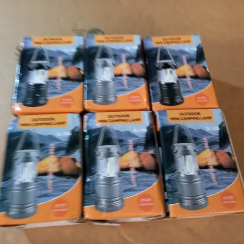 LOT OF 6 BOXED OUTDOOR MINI CAMPING LIGHTS