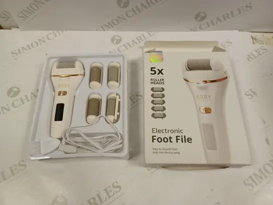 ESSY PREMIUM ELECTRONIC FOOT FILE WITH 5X ROLLER HEADS 