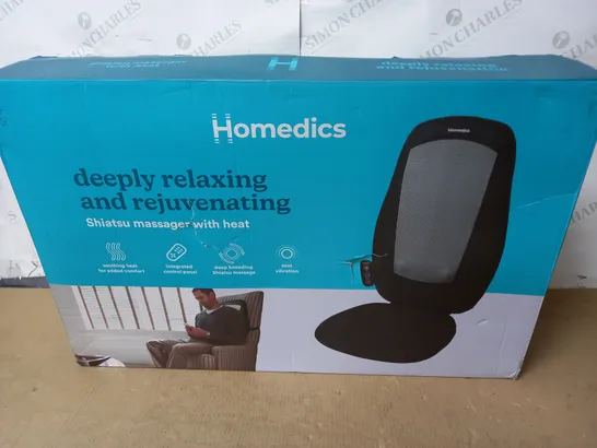 BOXED HOMEDICS SHIATSU MASSAGER WITH HEAT