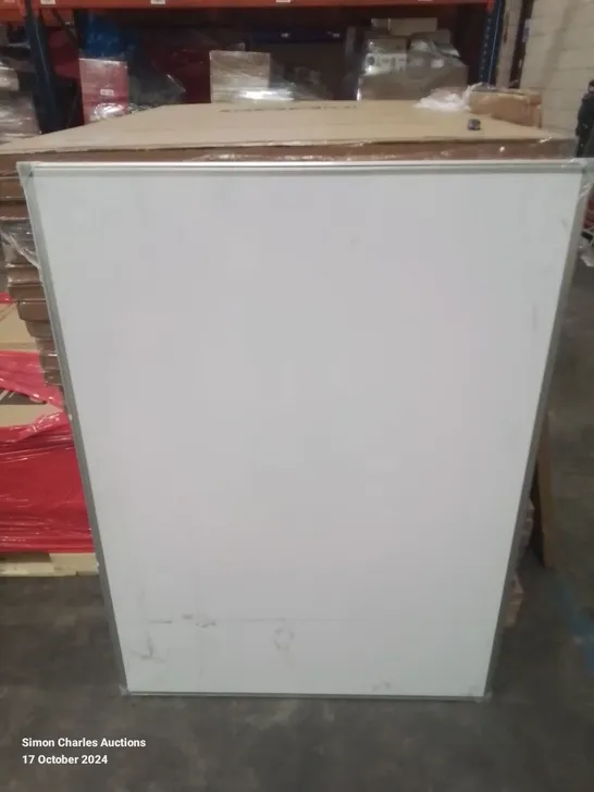 PALLET OF APPROXIMATELY 30 ALUMINIUM FRAME WRITING BOARDS