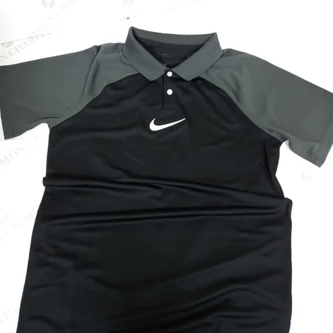 NIKE FOOTBALL TRAINING TOP - BLACK/GREY - SMALL