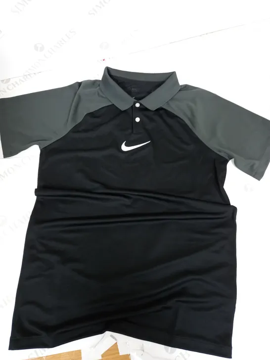 NIKE FOOTBALL TRAINING TOP - BLACK/GREY - SMALL