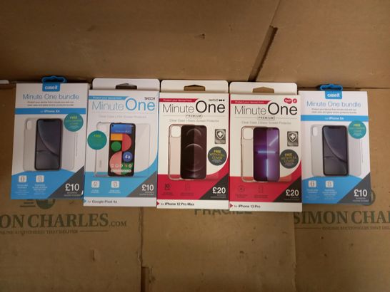 LOT OF APPROXIMATELY 40 ASSORTED PHONE CASES FOR VARIOUS MODELS TO INCLUDE IPHONE XR, IPHONE 13 PRO, GOOGLE PIXEL 4A ETC