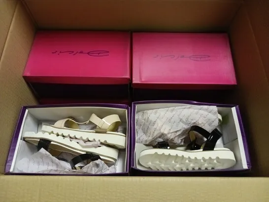 LOT OF 12 ASSORTED BOXED PAIRS OF DORCIS SANDALS - VARIOUS SIZES