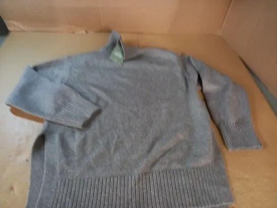 H&M GREY HIGH NECK JUMPER - EUR S