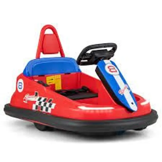 BOXED ELECTRIC KIDS RIDE-ON BUMPER CAR WITH 360 SPINNING AND DUAL MOTORS-RED