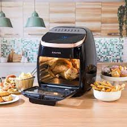 BOXED SALTER FAMILY SIZED XL POWER COOKPRO WITH ROTISSERIE