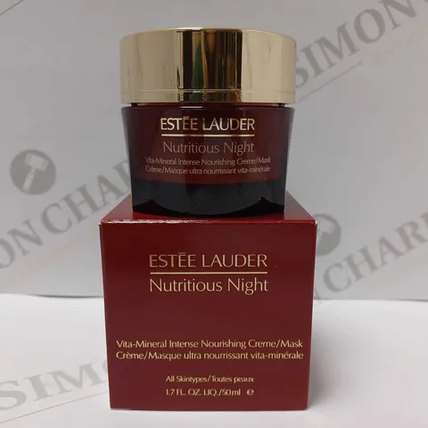 ESTEE LAUDER NUTRITIOUS NIGHT VITA-MINERAL NOURISHING CREAM/MASK 50ML