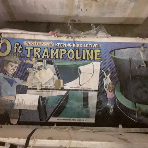 BOXED SPORTSPOWER 10FT TRAMPOLINE 