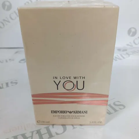 BOXED AND SEALED EMPORIO ARMANI IN LOVE WITH YOU EAU DE TOILETTE 100ML