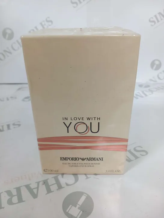 BOXED AND SEALED EMPORIO ARMANI IN LOVE WITH YOU EAU DE TOILETTE 100ML