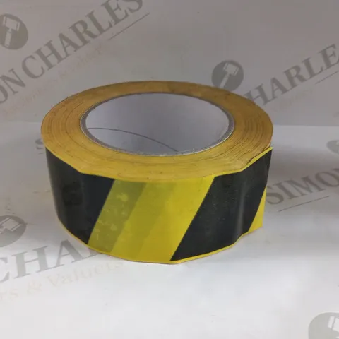 APPROXIMATELY 24 ROLL OF YELLOW AND BLACK SAFETY TAPE