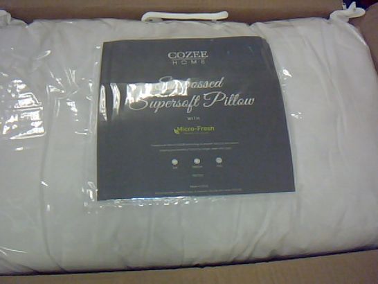 COZEE HOME EMBOSSED SUPERSOFT PILLOW FIRM
