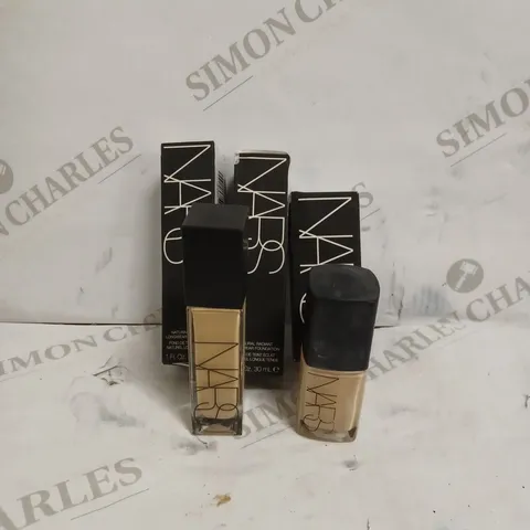 BOX OF APPROX 3 ITEM TO INCLUDE  NARS SHEER GLOW FOUNDATION & NARS NATURAL RADIANT LONGWEAR FOUNDATION- MEDIUM 1 PUNJAB